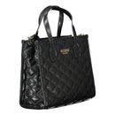 Guess Jeans Schwarze Polyethylen-Handtasche