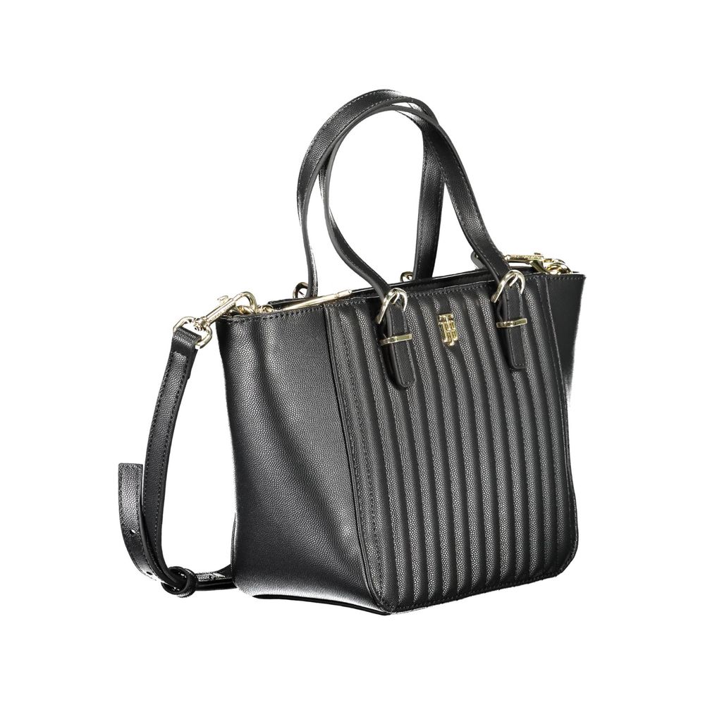 Tommy Hilfiger Schwarze Polyethylen-Handtasche