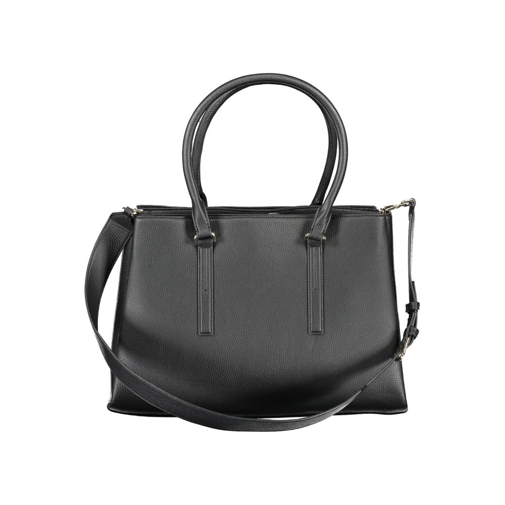 Calvin Klein Schwarze Polyester Handtasche