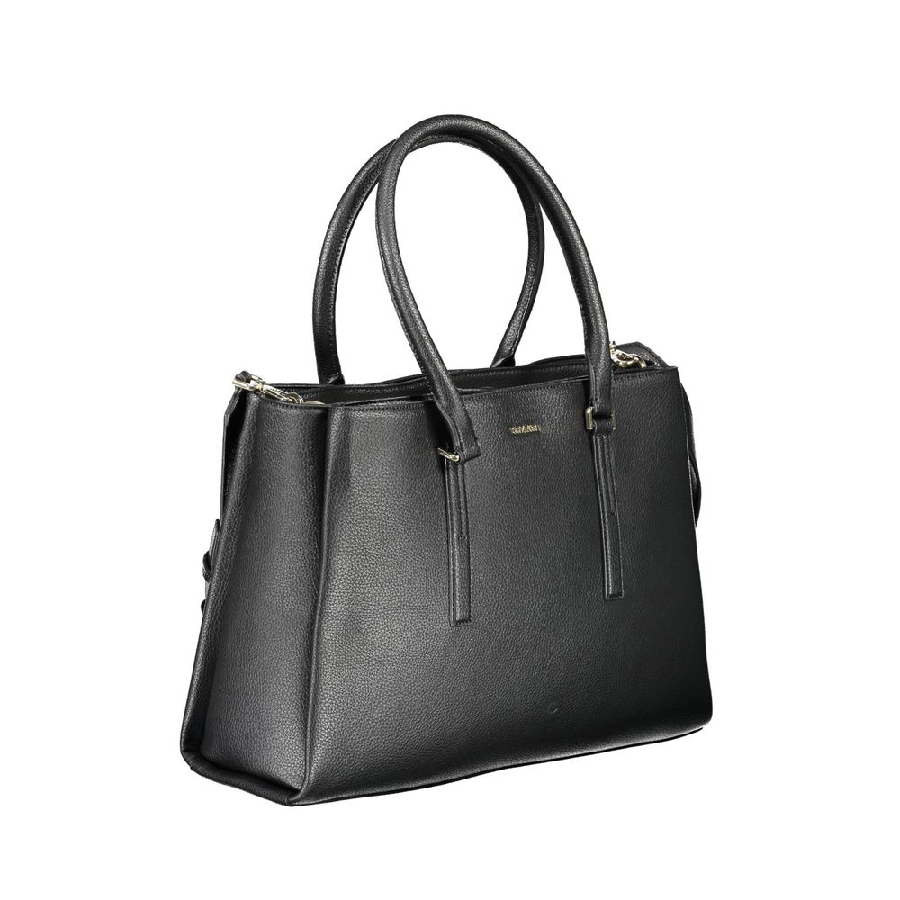 Calvin Klein Schwarze Polyester Handtasche
