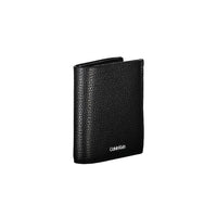 Calvin Klein Schwarzes Leder Portemonnaie