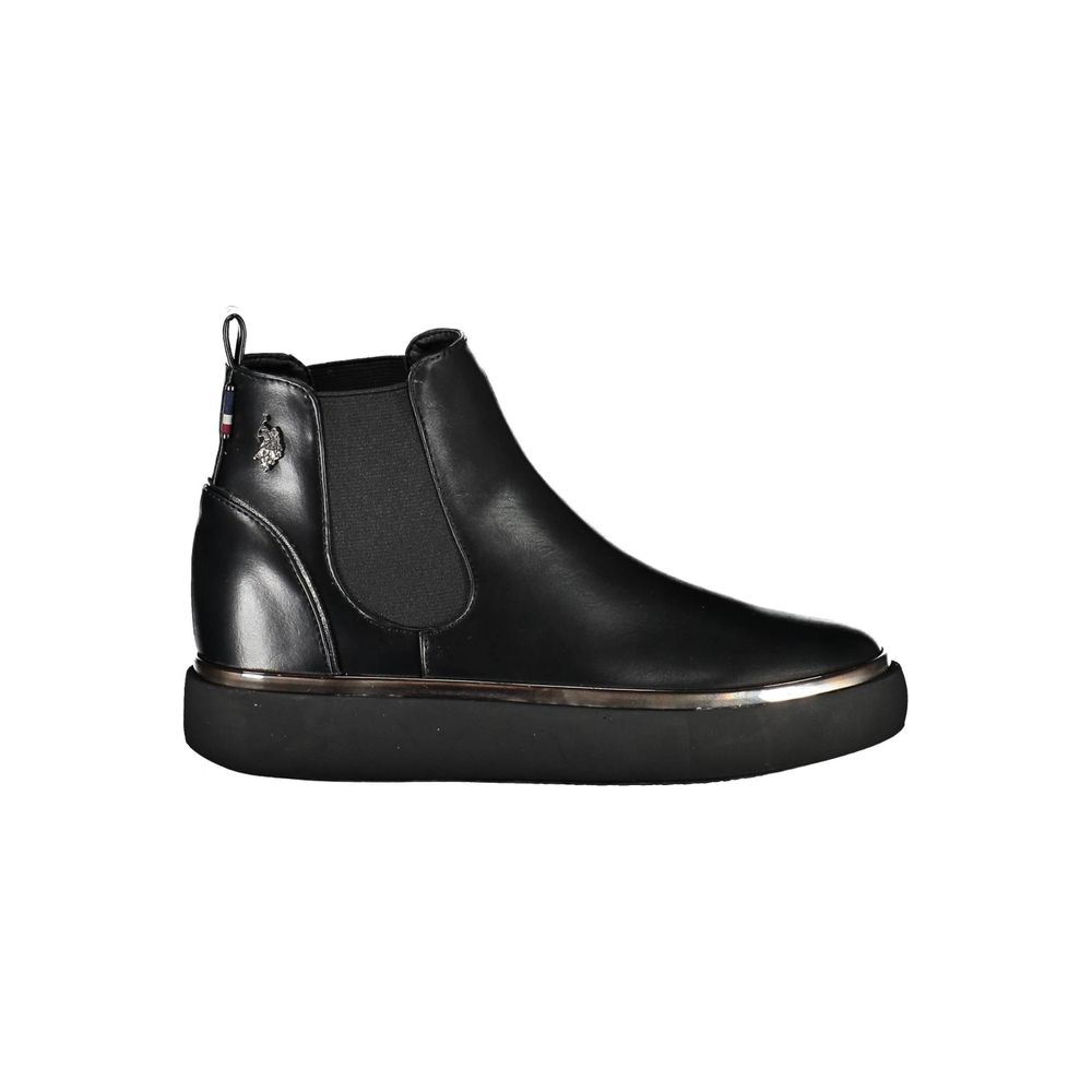 U.S. POLO ASSN. Schwarzer Polyester-Stiefel