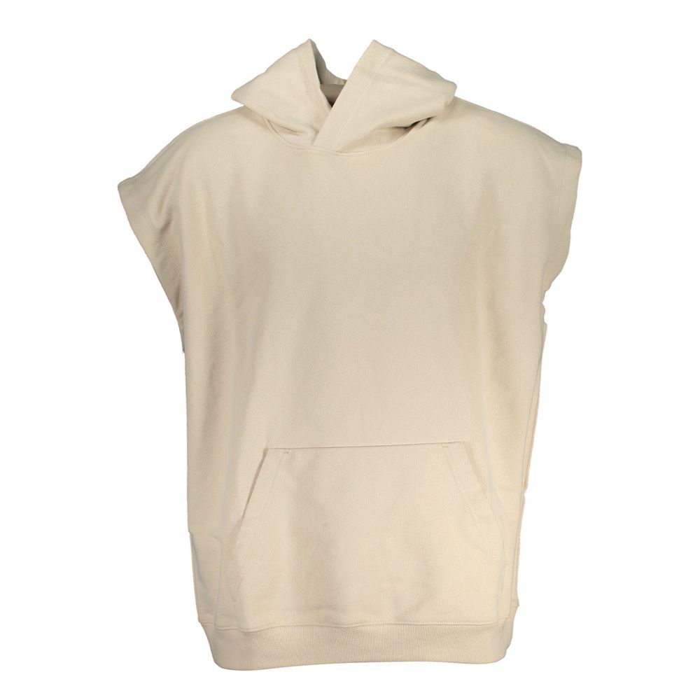 Calvin Klein Beigefarbener Baumwollpullover