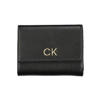 Calvin Klein Schwarzes Polyester Portemonnaie
