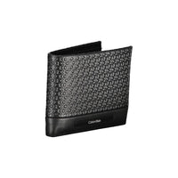 Calvin Klein Schwarzes Leder Portemonnaie