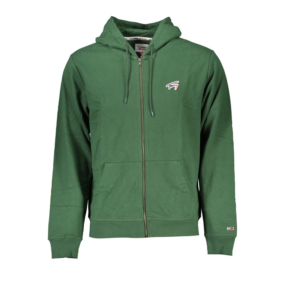 Tommy Hilfiger Grüner Baumwollpullover