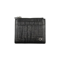 Calvin Klein Schwarzes Leder Portemonnaie