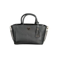 Guess Jeans Schwarze Polyethylen-Handtasche