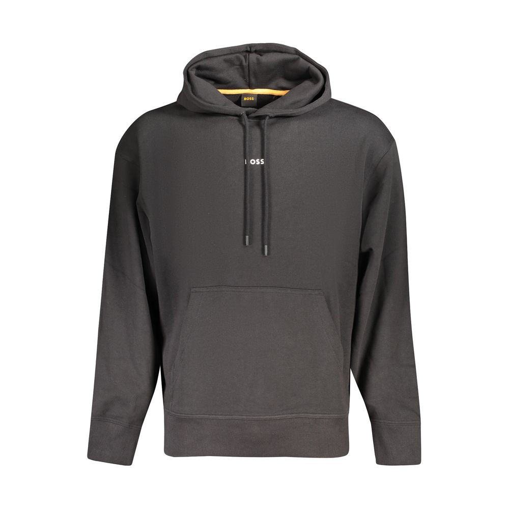 Hugo Boss Baumwoll-Sweatshirt in Schwarz