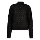 Guess Jeans Schwarzer Pullover aus Alpaka-Leder