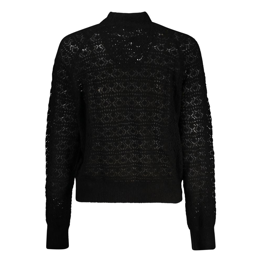 Guess Jeans Schwarzer Pullover aus Alpaka-Leder