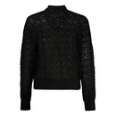 Guess Jeans Schwarzer Pullover aus Alpaka-Leder