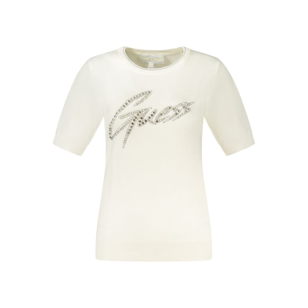 Guess Jeans Weißer Viskose-Pullover