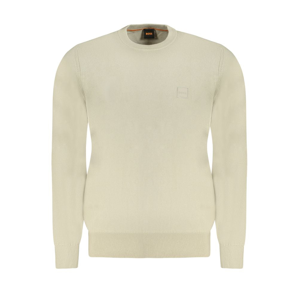 Hugo Boss Beigefarbener Baumwollpullover