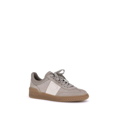 Valentino Garavani Beige Calfskin Bos Taurus Low-Top Sneakers