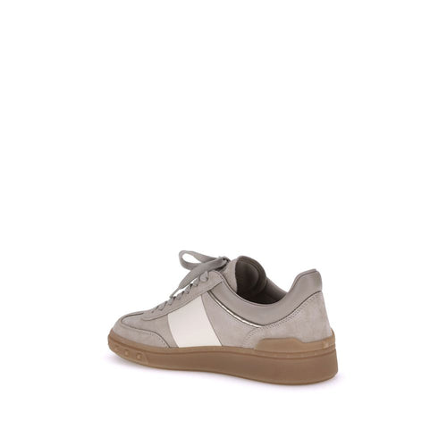 Valentino Garavani Beige Calfskin Bos Taurus Low-Top Sneakers