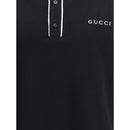 Gucci Schwarzes Baumwoll-Poloshirt