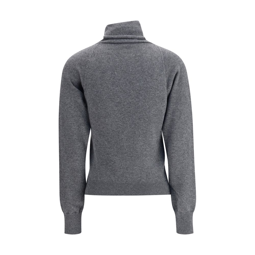 Tom Ford Eleganter Kaschmir-Rollkragenpullover in Grau