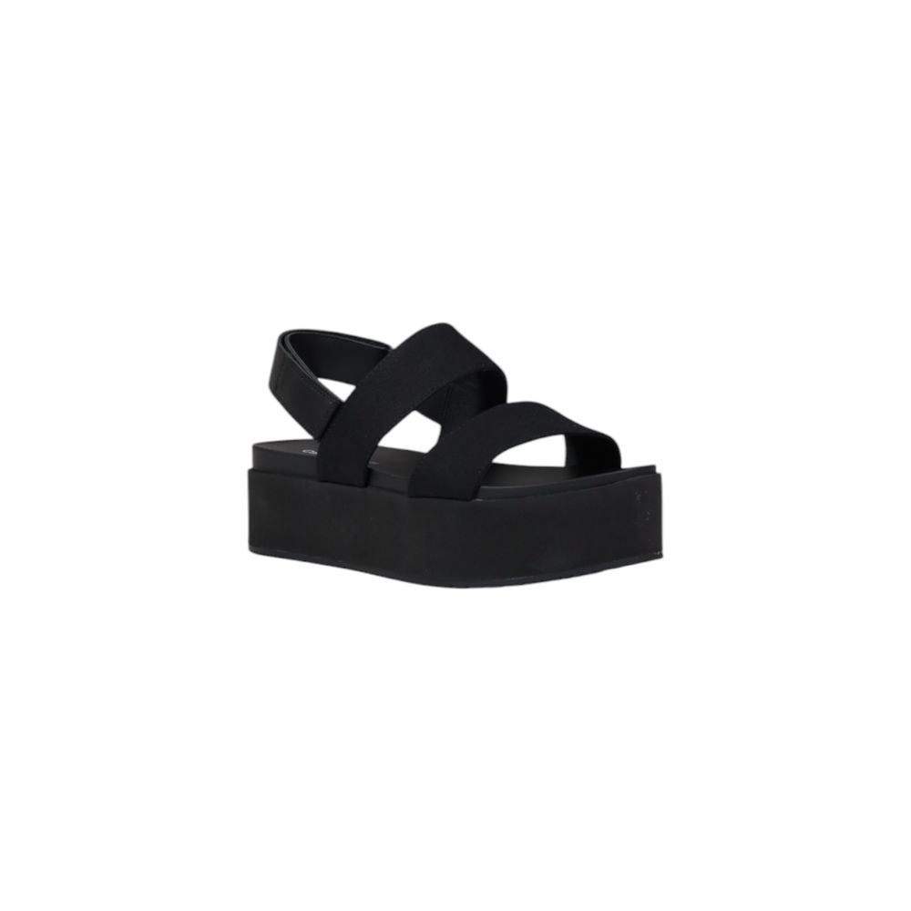 Calvin Klein Jeans Schwarze Sandale aus Bio-Baumwolle