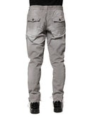 Balmain Hellgraue gewaschene Skinny Fit Herren Denim Jeans