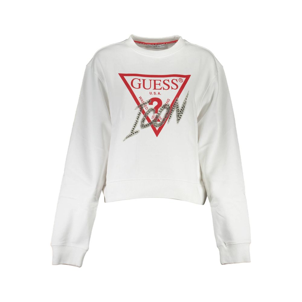 Guess Jeans Weißer Baumwollpullover