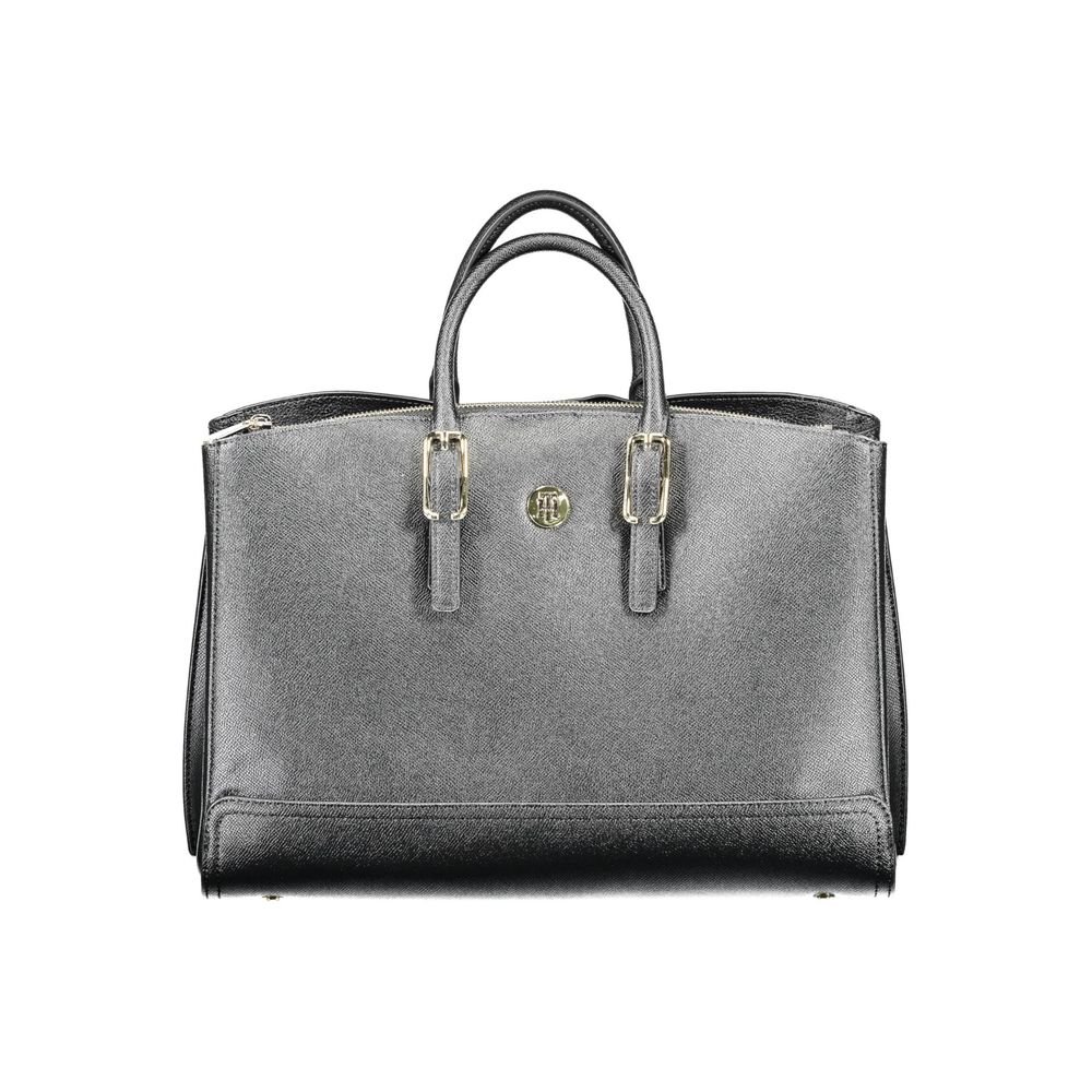 Tommy Hilfiger Schwarze Polyethylen-Handtasche