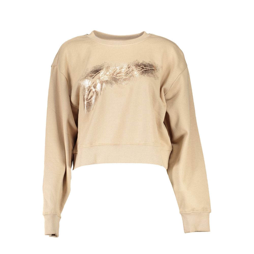Guess Jeans Beigefarbener Baumwollpullover
