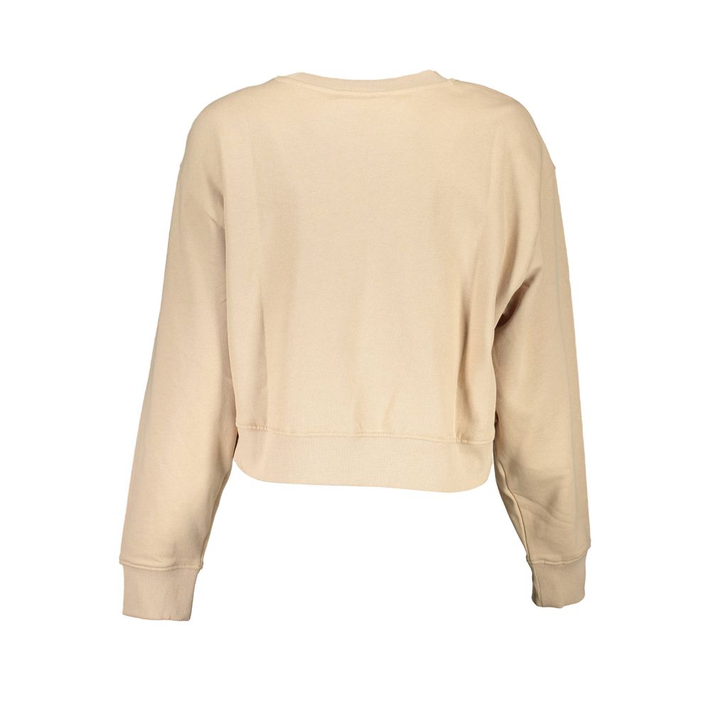 Guess Jeans Beigefarbener Baumwollpullover