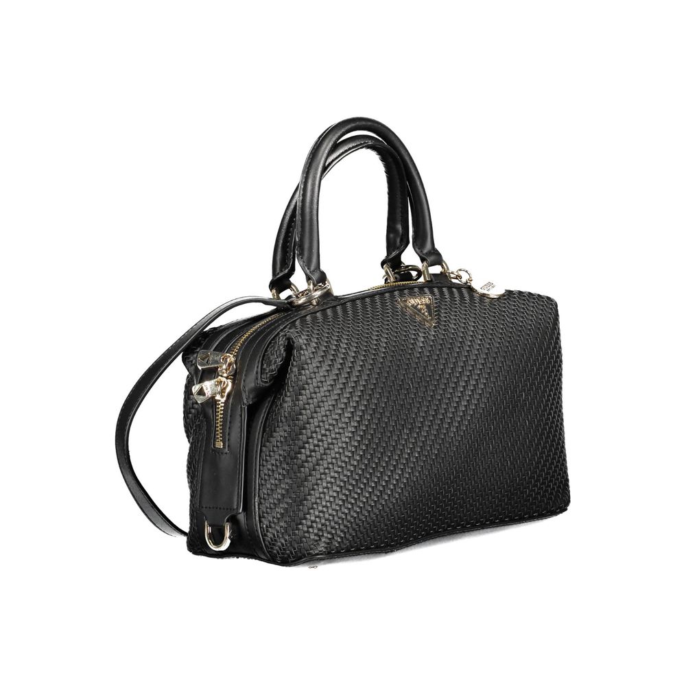 Guess Jeans Schwarze Polyethylen-Handtasche