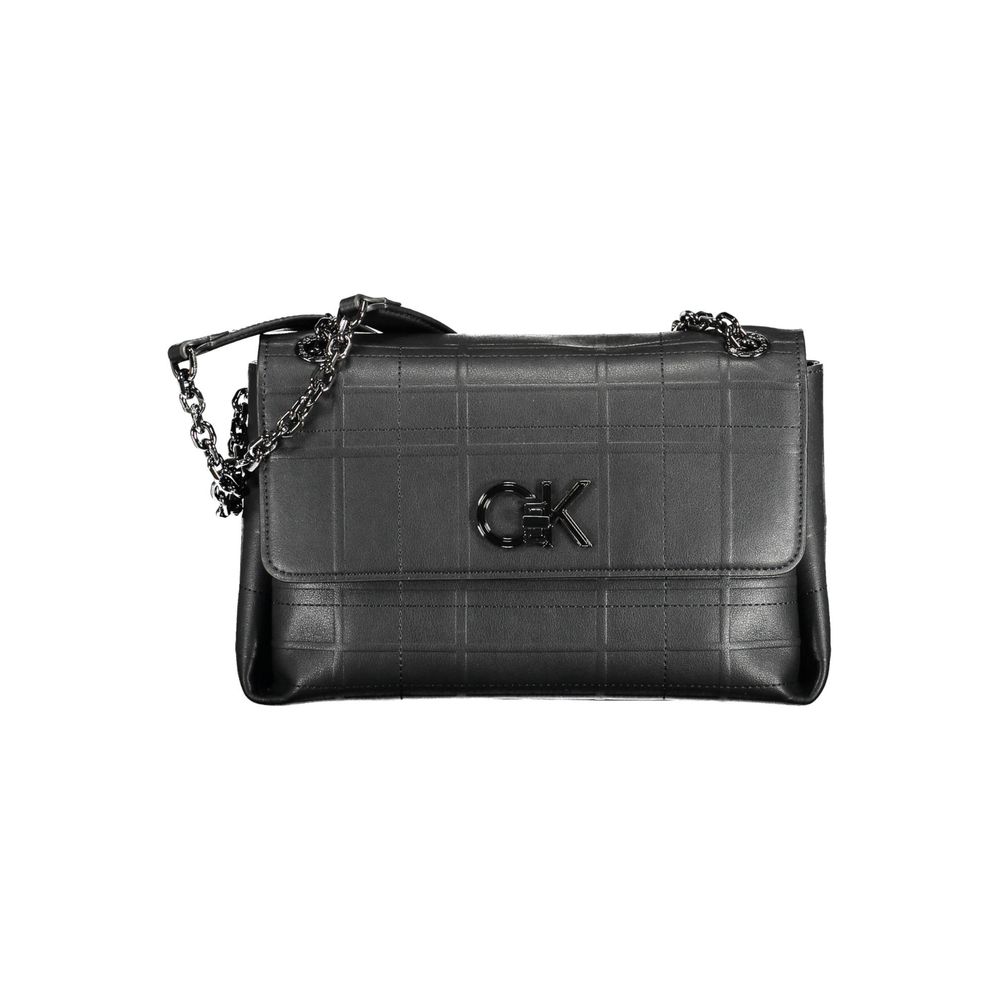 Calvin Klein Schwarze Polyester Handtasche