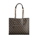 Guess Jeans Braune Polyethylen-Handtasche
