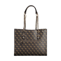 Guess Jeans Braune Polyethylen-Handtasche
