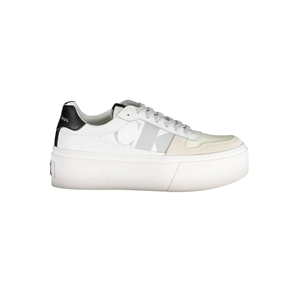 Calvin Klein Sneaker aus weißem Polyester
