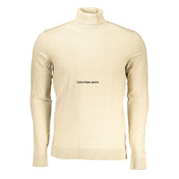 Calvin Klein Beigefarbener Baumwollpullover