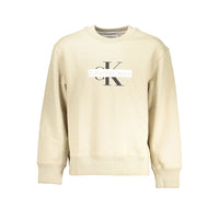 Calvin Klein Beigefarbener Baumwollpullover