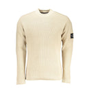 Calvin Klein Beigefarbener Baumwollpullover