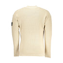 Calvin Klein Beigefarbener Baumwollpullover