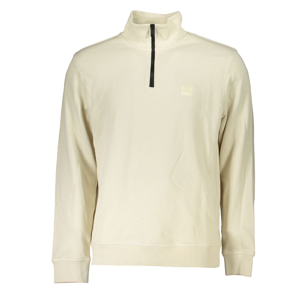 Hugo Boss Beigefarbener Baumwollpullover