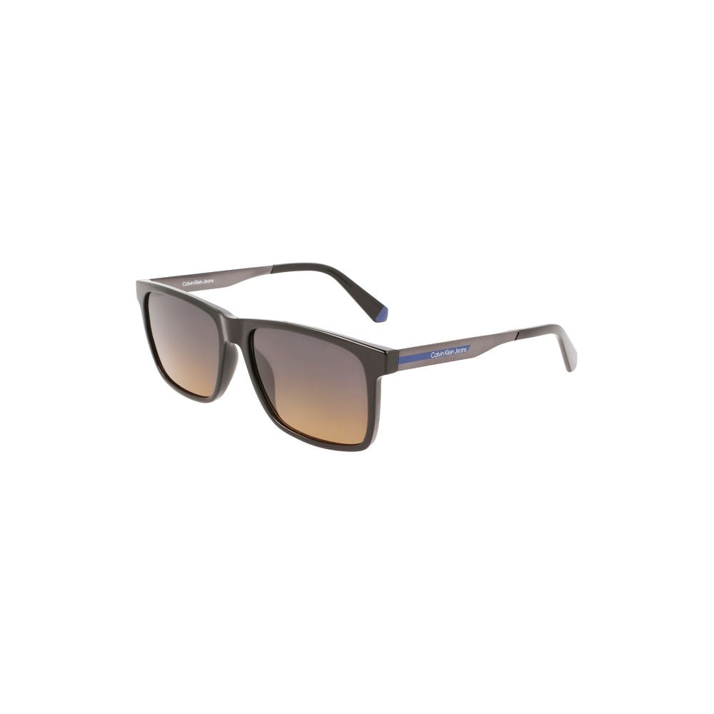 Calvin Klein Schwarze Plastiksonnenbrille