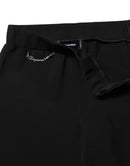 Dsquared² Schwarze Schlaghose mit hoher Taille aus Polyester