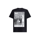 Moschino Schwarzes Baumwoll-T-Shirt