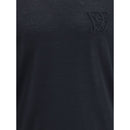 Valentino Schwarzer Woll-Fleece-Pullover