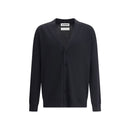 Jil Sander Schwarzer Wollcardigan