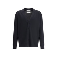 Jil Sander Schwarzer Wollcardigan