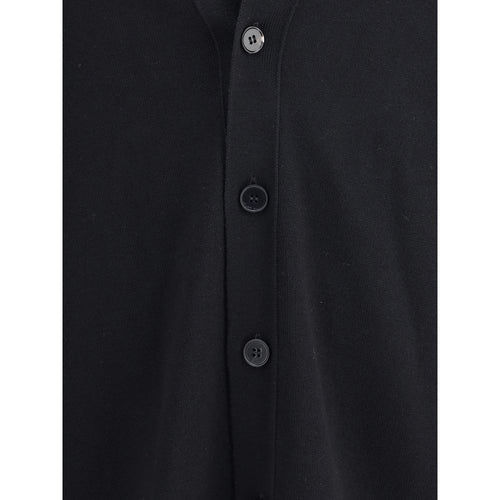 Jil Sander Schwarzer Wollcardigan