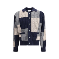 Thom Browne wool cardigan in multicolor