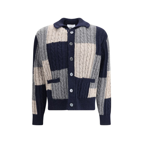 Thom Browne wool cardigan in multicolor