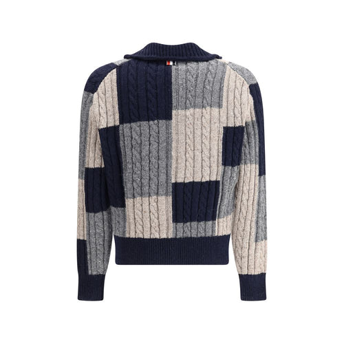 Thom Browne wool cardigan in multicolor