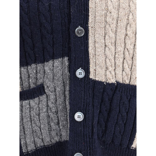 Thom Browne wool cardigan in multicolor