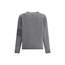 Thom Browne Grauer Merino-Wollcardigan